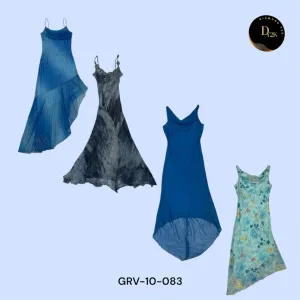 Y2K Inspired Blue Poly Dress – Trendy & Timeless (GRV-10-084)