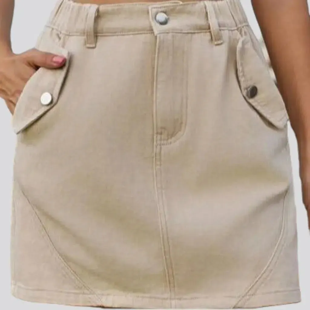 Y2k mini women's denim skirt