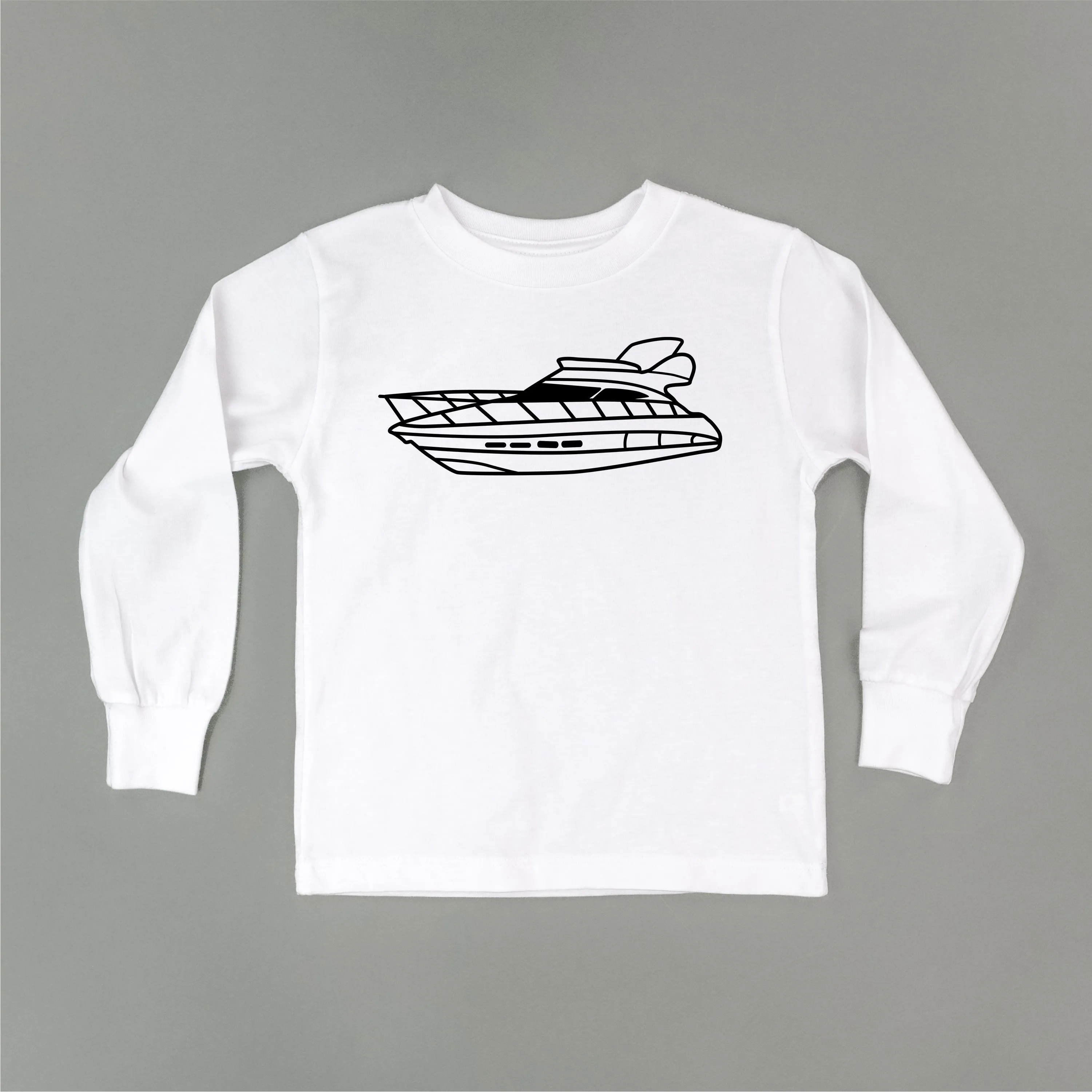 YACHT - Minimalist Design - Long Sleeve Child Shirt