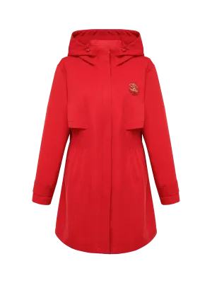 YAYING Merino Wool Hooded Trench Coat