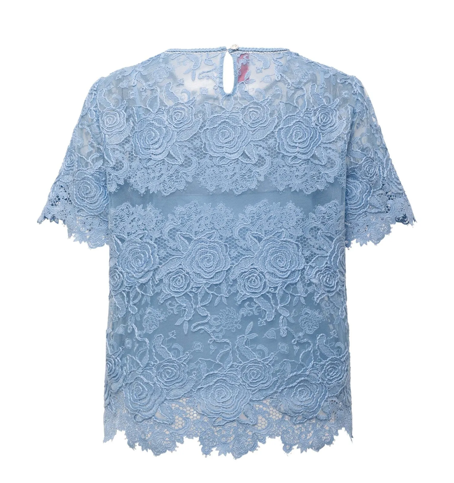 YAYING Water-soluble Lace Short-sleeve Top