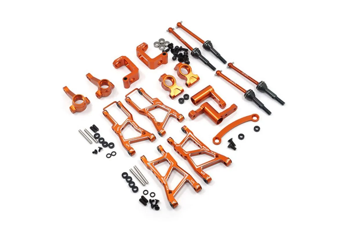 Yeah Racing HPI RS4 Orange Aluminium Essential Upgrade Set