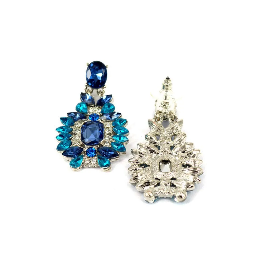 Yellow Chimes Designer Fashion Blue Drop Earring for Women & Girls.