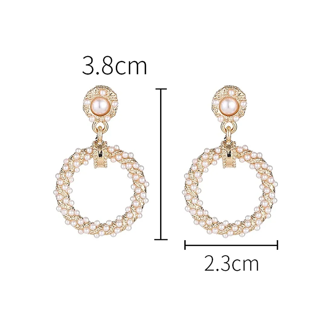 Yellow Chimes Elegant Latest Fashion Silver Plated White Floral Crystal designer Alloy Base Metal Drop Earrings (Design 7)