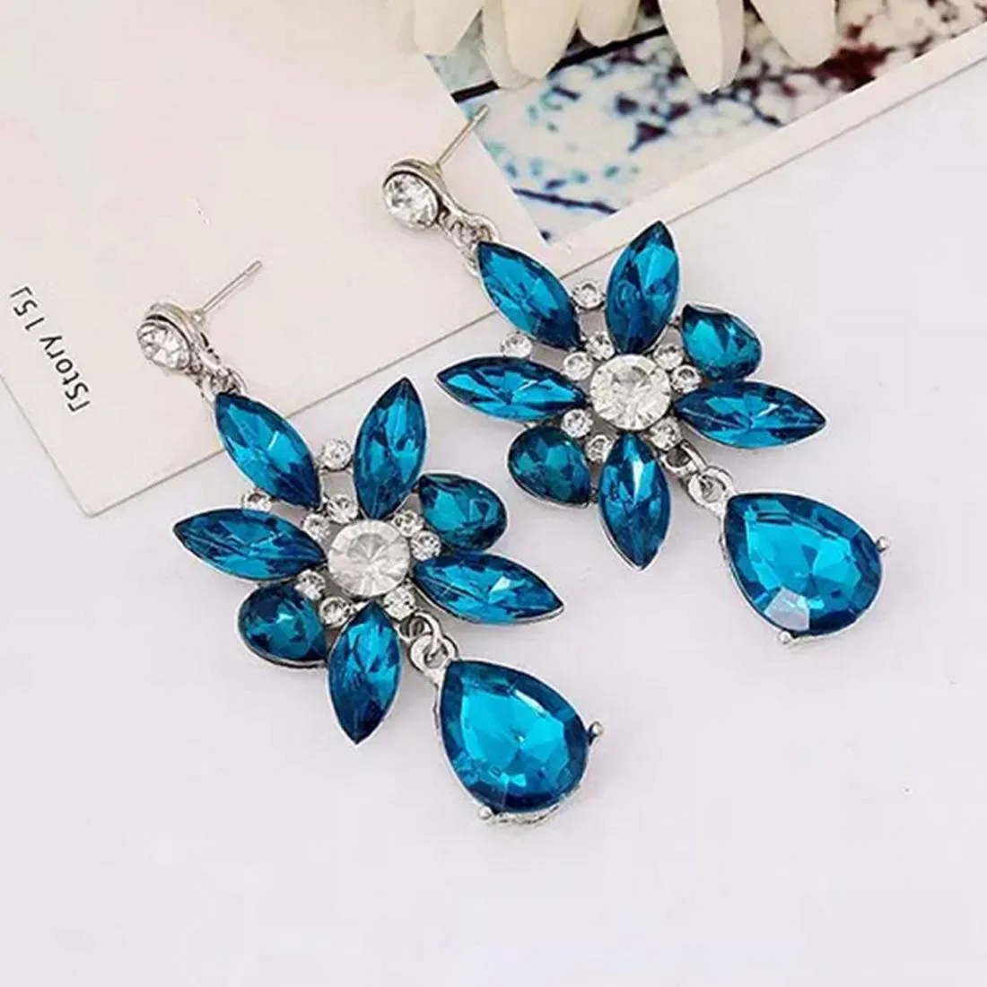 Yellow Chimes Fashion Crystal Drop Earring for Women & Girls