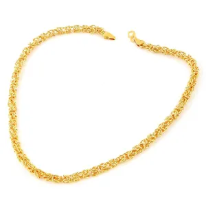 Yellow Chimes Gold-Plated Latest Fashion Stylish And Trendy Classic Design Interlinked Neck Chain for Men and Boys