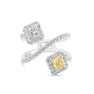 Yellow Diamond Wrap Ring