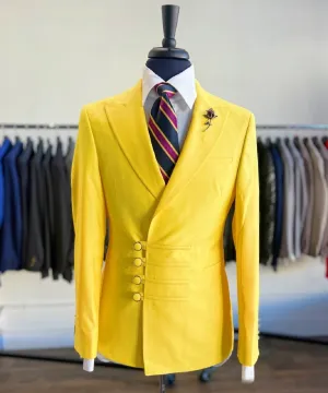 Yellow Double Breasted Suit