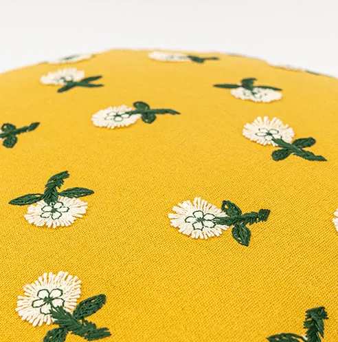 Yellow Floral Pillow