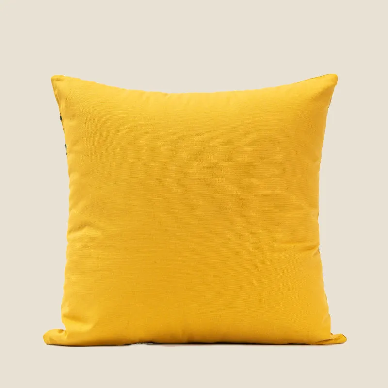 Yellow Floral Pillow