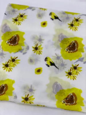 Yellow Flowers Scarf