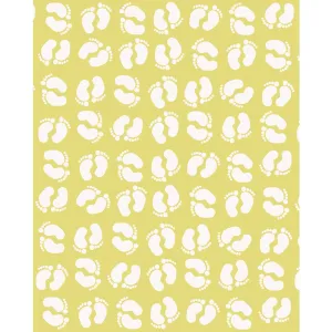 Yellow Footprints Printed Backdrop