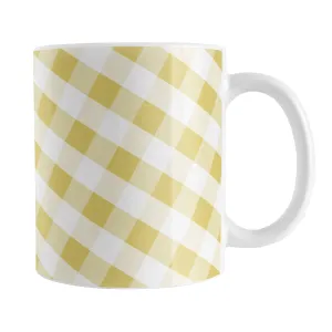 Yellow Gingham Mug