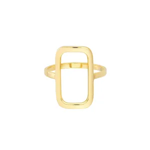 Yellow Gold Free Form Ring