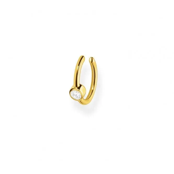 Yellow Gold Zirconia Ear Cuff EC0018-414-14