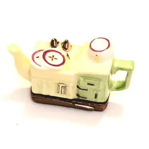 Yellow Green Kitchen Sink Teapot