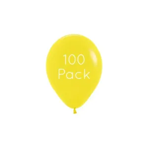 Yellow Mini Balloons - 100 Pkt