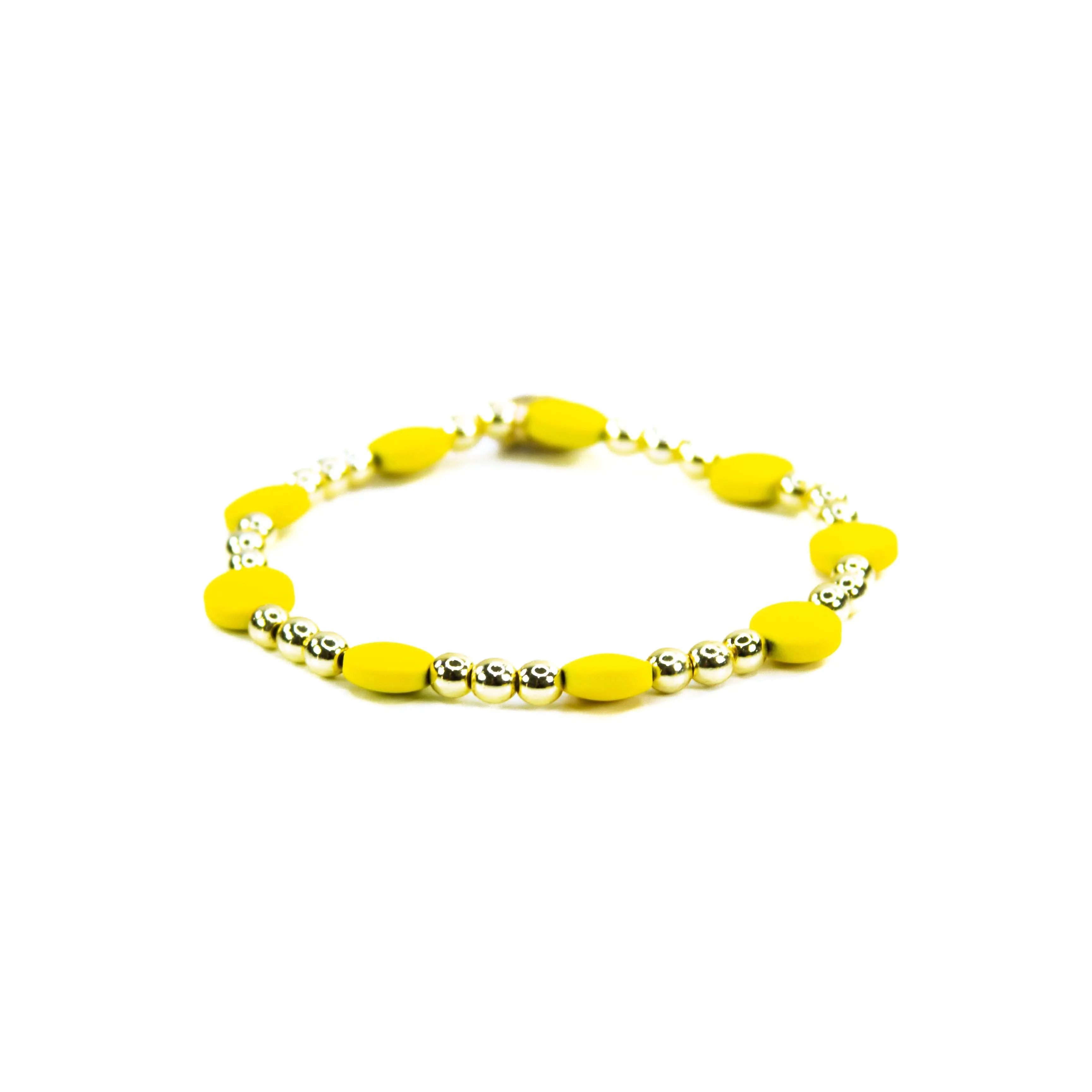 Yellow MIx Bead Bracelets