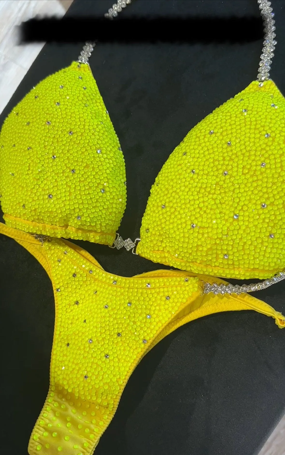 Yellow Neon Vibrant Competition Bikini