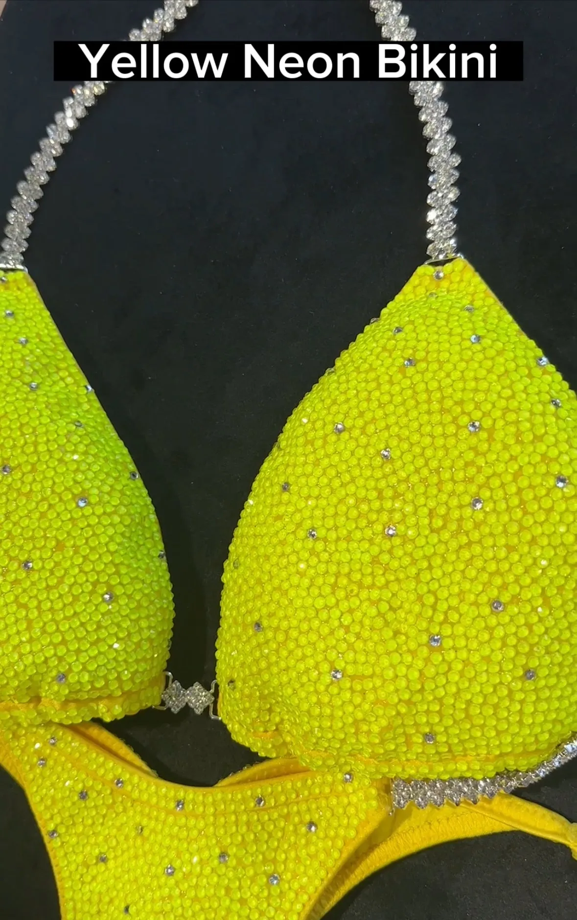 Yellow Neon Vibrant Competition Bikini