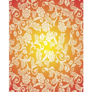 Yellow, Orange & Cream Roses Printed Backdrop