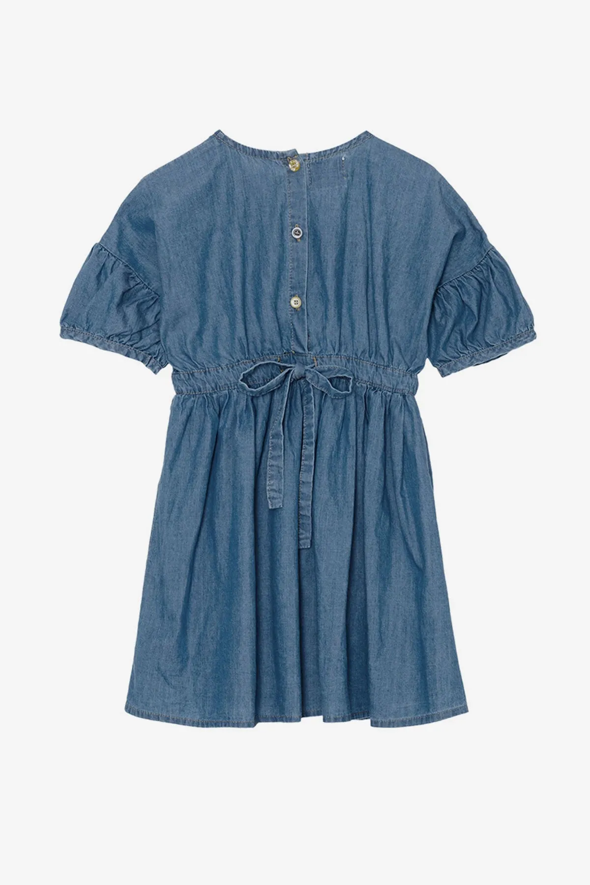 Yellow Pelota Oahu Girls Dress - Blue Denim (Size 3 left)