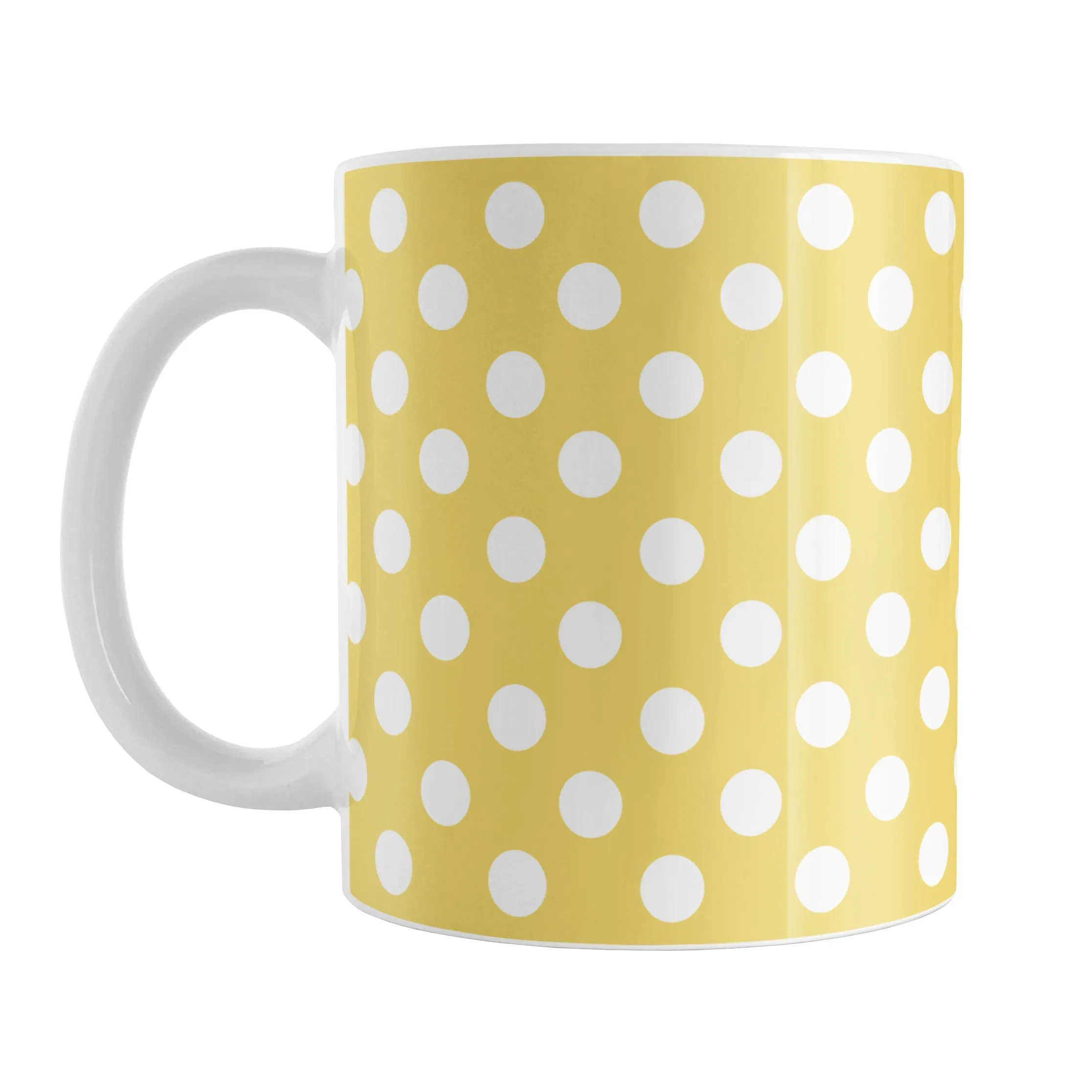 Yellow Polka Dot Mug