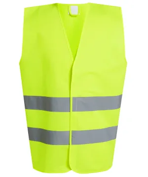 Yellow - Pro hi-vis two-band easy print vest