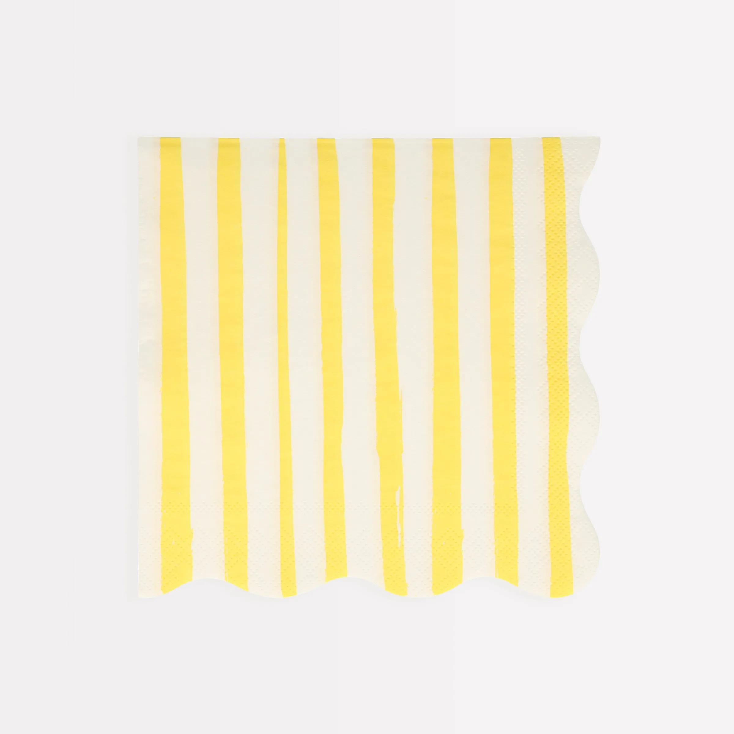 Yellow Stripe Large Napkins (x 16)