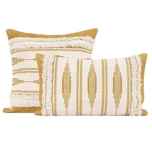 Yellow Striped Pillow