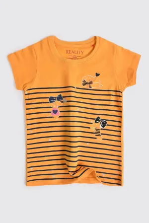 Yellow Stripes Puppy T-Shirt