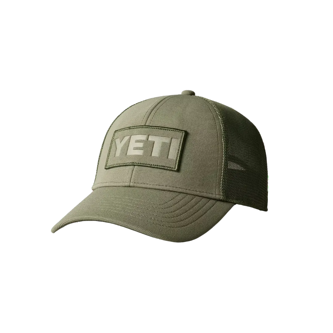 Yeti Men's Logo Patch Low Pro Trucker Olive Cap