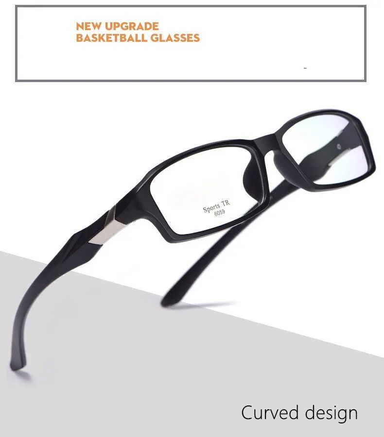 Yimaruili Men's Full Rim TR-90 Resin Sport Frame Eyeglasses 6059