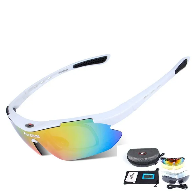 Yimaruili Men's Semi Rim Rectangle Acetate One Lens  5 Polarized Sport Sunglasses F0089