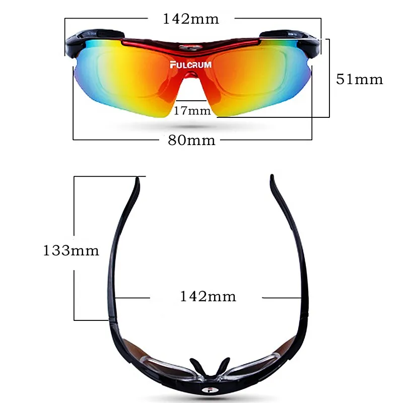 Yimaruili Men's Semi Rim Rectangle Acetate One Lens  5 Polarized Sport Sunglasses F0089