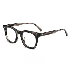 Yimaruili Unisex Full Rim Square Acetate Eyeglasses Kbt98612