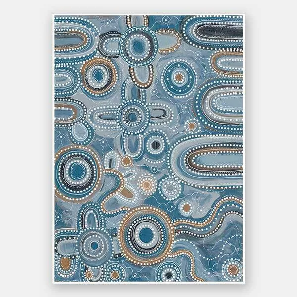 Yinaagang Blue Unframed Art Print