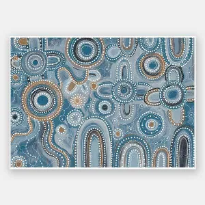 Yinaagang Blue Unframed Art Print