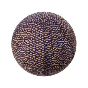 Yoga Ball Cover Size 55cm Design Navy Ikat Global Groove