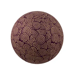 Yoga Ball Cover Size 55cm Design Plum Swirl Global Groove