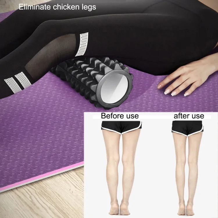 Yoga Pilates Fitness EVA Roller Muscle Relaxation Massage, Size: 33cm x 13cm (Black)