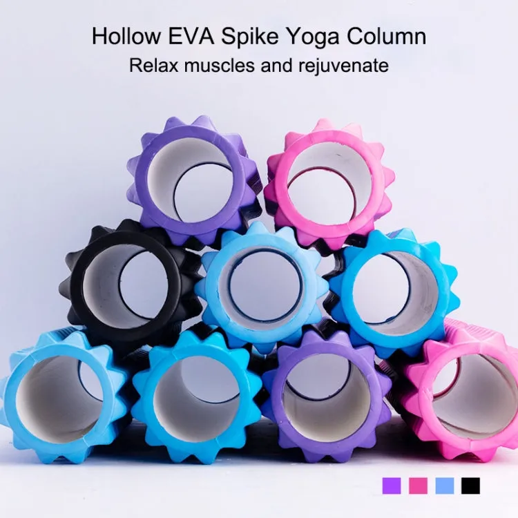 Yoga Pilates Fitness EVA Roller Muscle Relaxation Massage, Size: 45cm x 13cm (Purple)