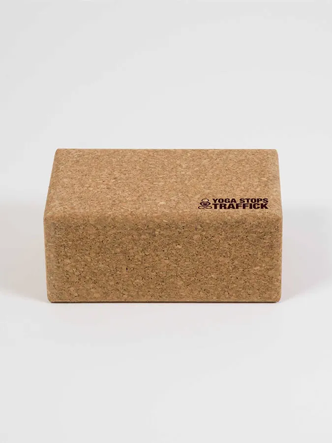 Yoga Stops Traffick Large Cork Brick