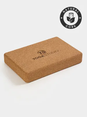 Yoga Studio The Comfortable Cork Flat Yoga Block