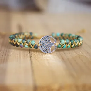 Yoga Wrap Bangle Tree of Life Bracelet