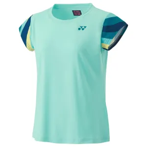 Yonex Women's AO Crew Top - Cyan