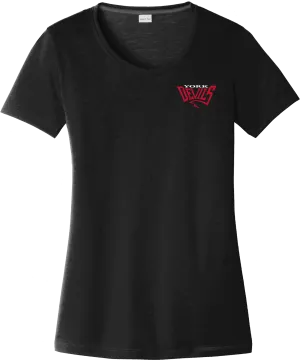 York Devils Ladies PosiCharge Competitor Cotton Touch Scoop Neck Tee