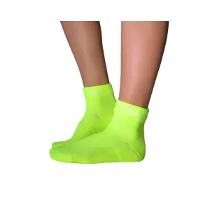 YoU Compression® Neon Yellow CUSHION High Ankle Socks 20-30 mmHg