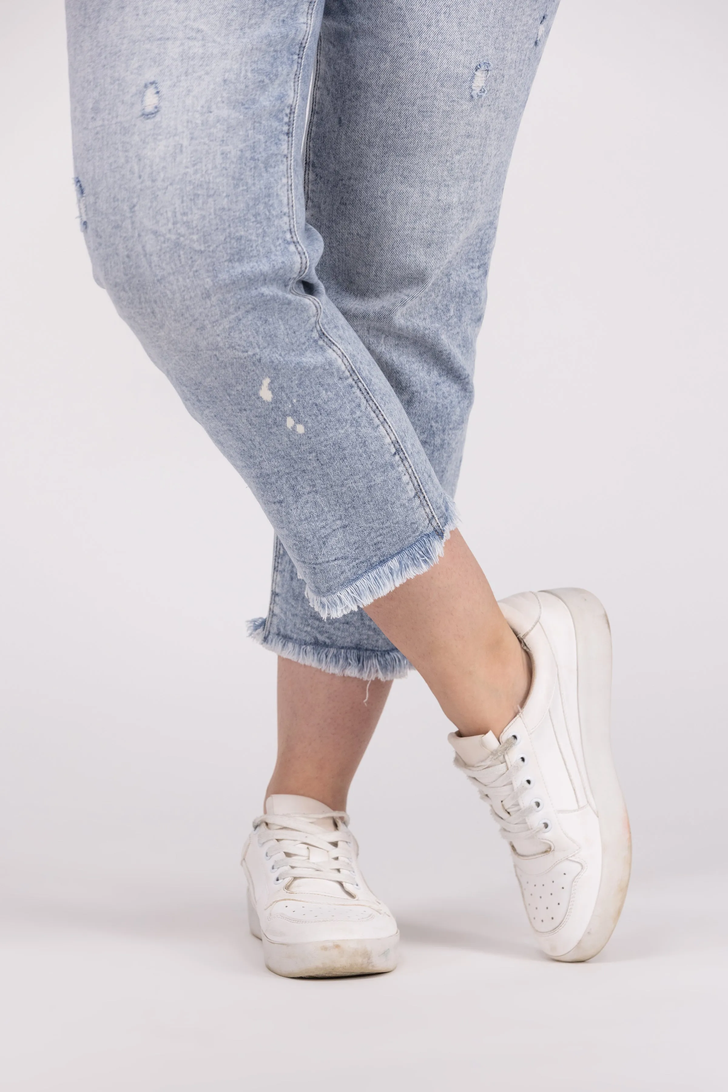 You Owe It To Yourself from Lovervet: High-Rise Tummy Control Ankle Straight Leg Denim