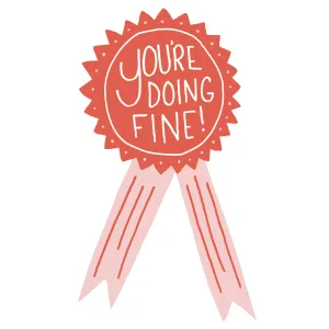 You're Doing Fine Mini Art Print 4x6